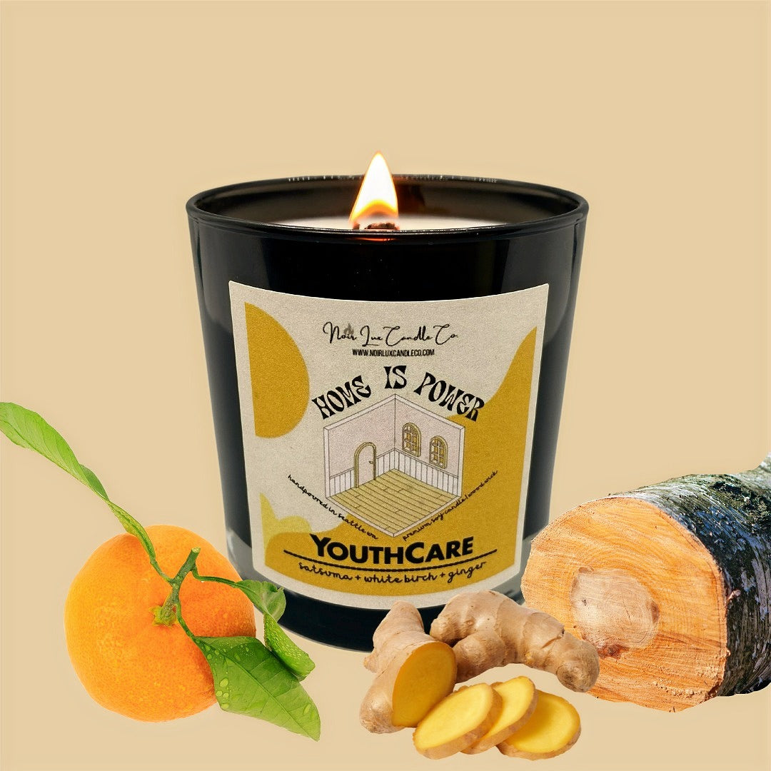 Home Is Power for Youthcare Candle