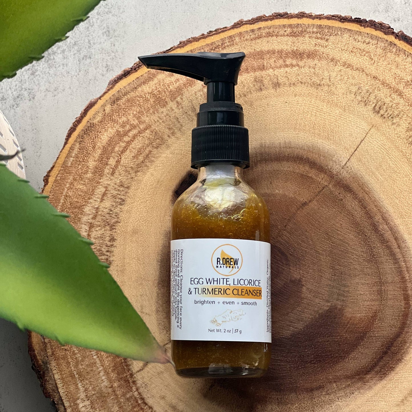 Egg White, Licorice and Turmeric Facial Cleanser