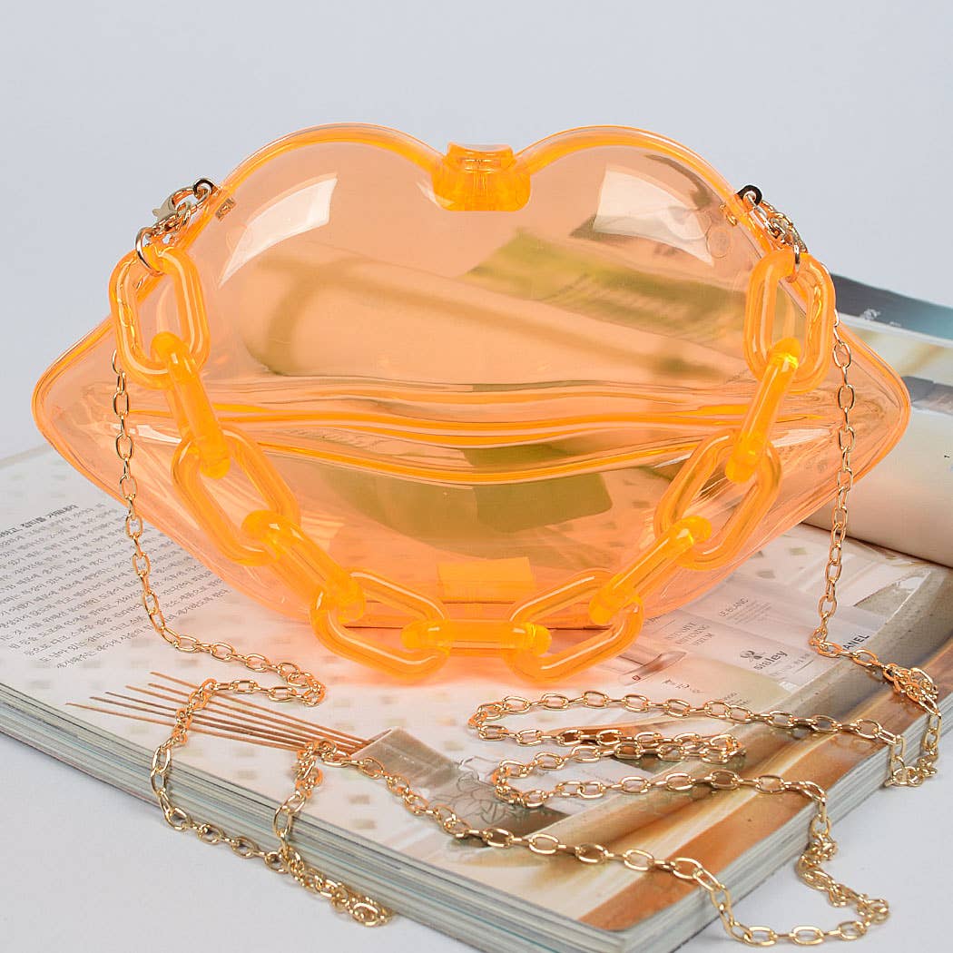 Clear Lip Plastic Bag W/chain