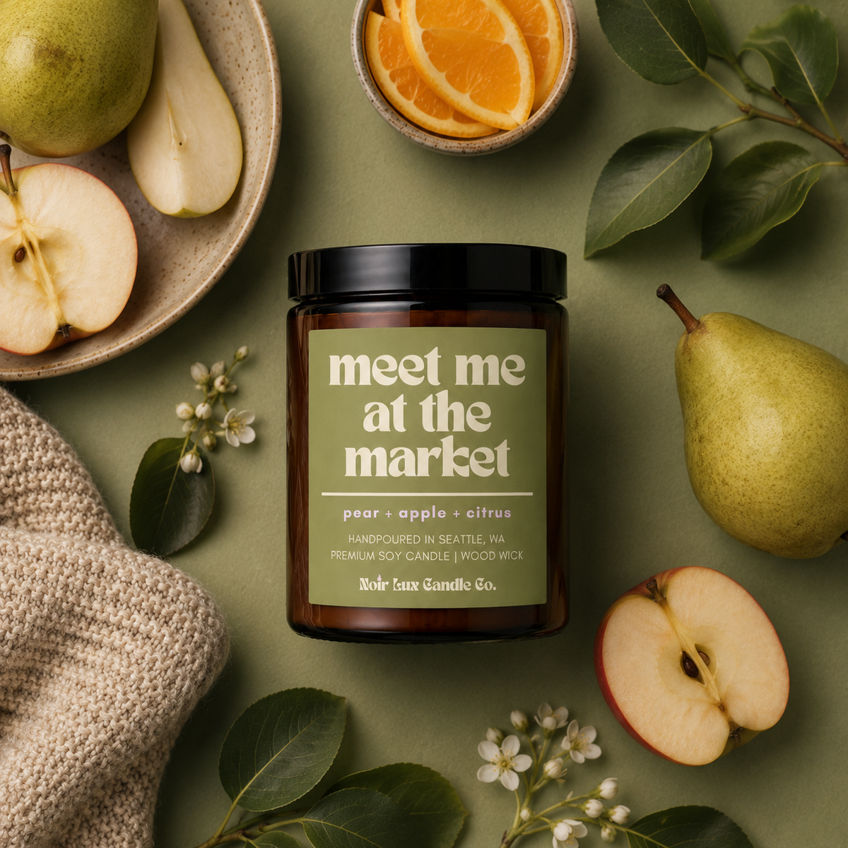 Meet Me at the Market Candle