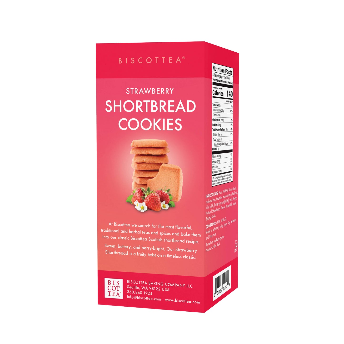 Biscottea Strawberry Shortbread