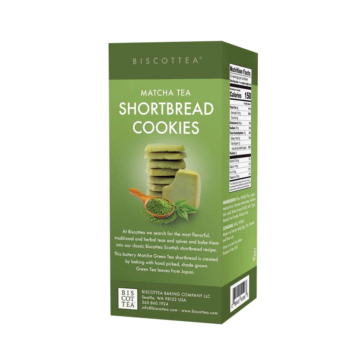 Biscottea Matcha Shortbread