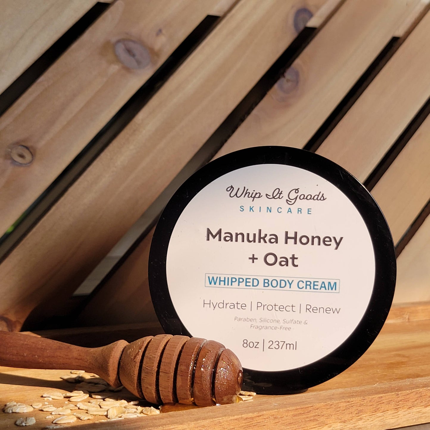 Manuka Honey + Oat Whipped Body Cream