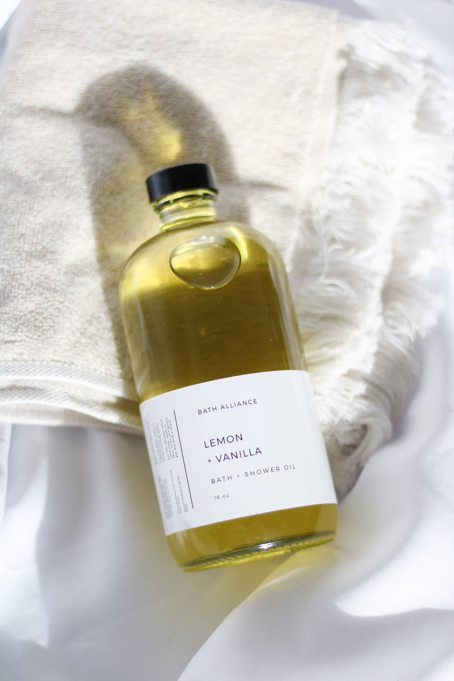 Lemon + Vanilla Bath + Shower Oil
