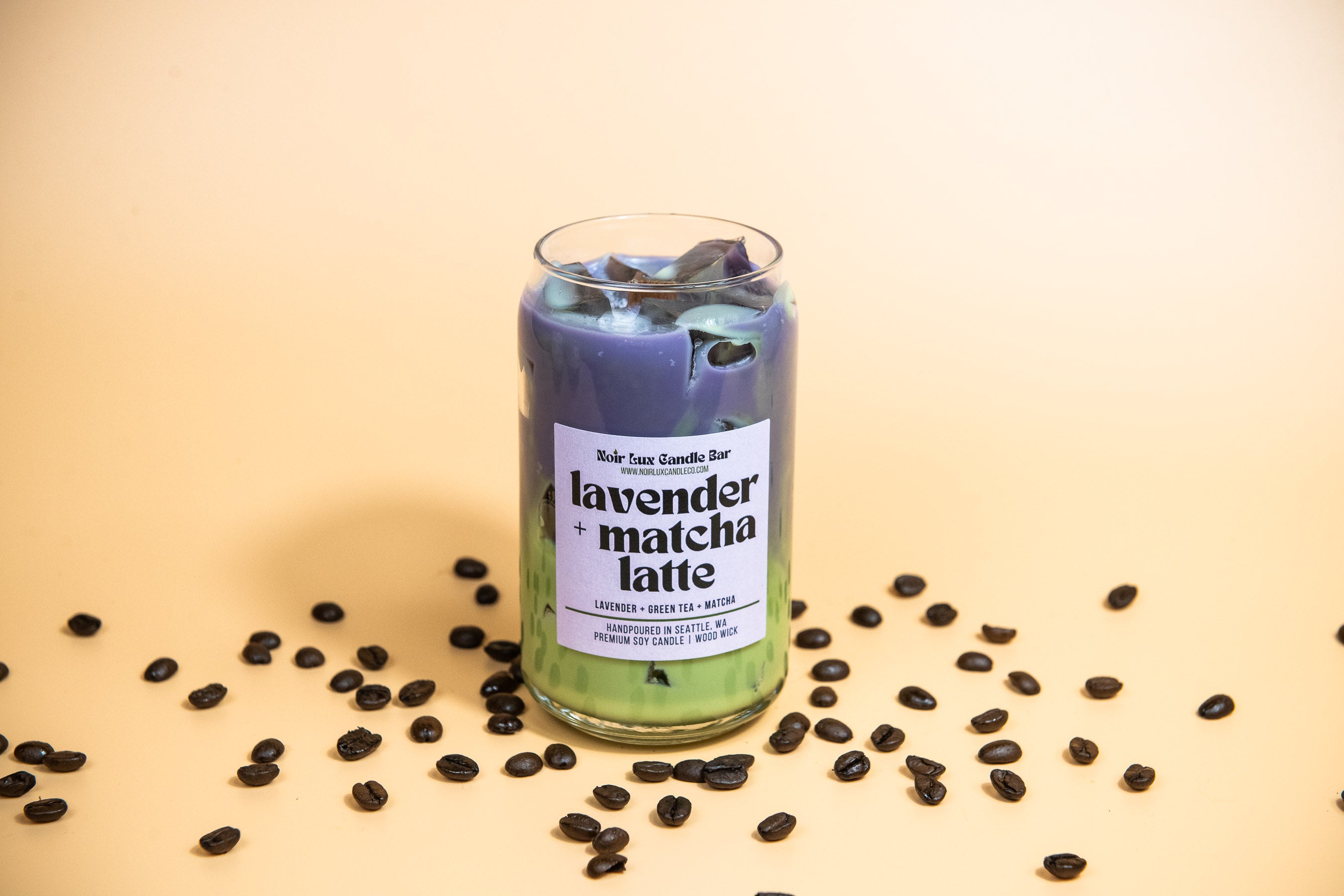 Iced Lavender Matcha Latte Coffee Candle – Noir Lux Candle Co.