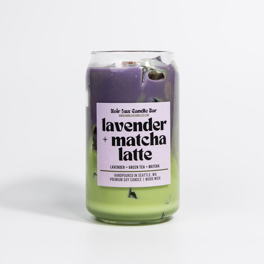 Iced Lavender Matcha Latte