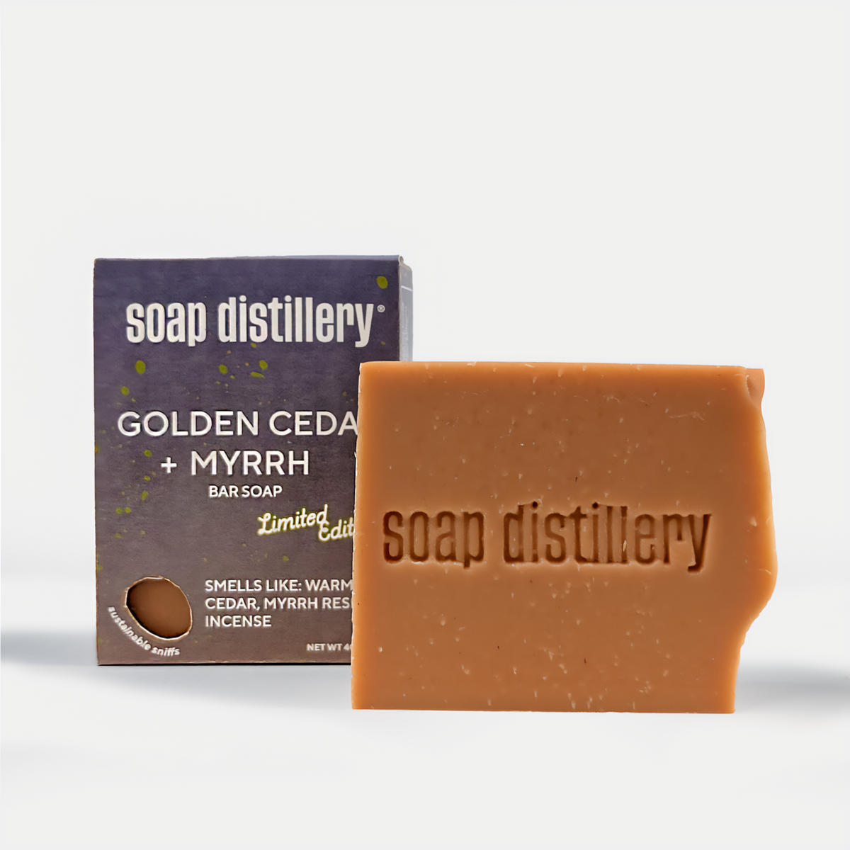 Golden Cedar + Myrrh Bar Soap - Holiday Pre-Order