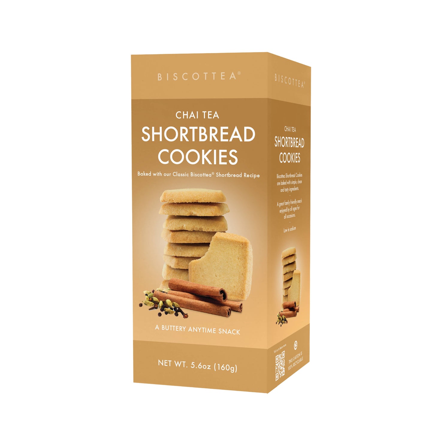 Biscottea Chai Tea Shortbread