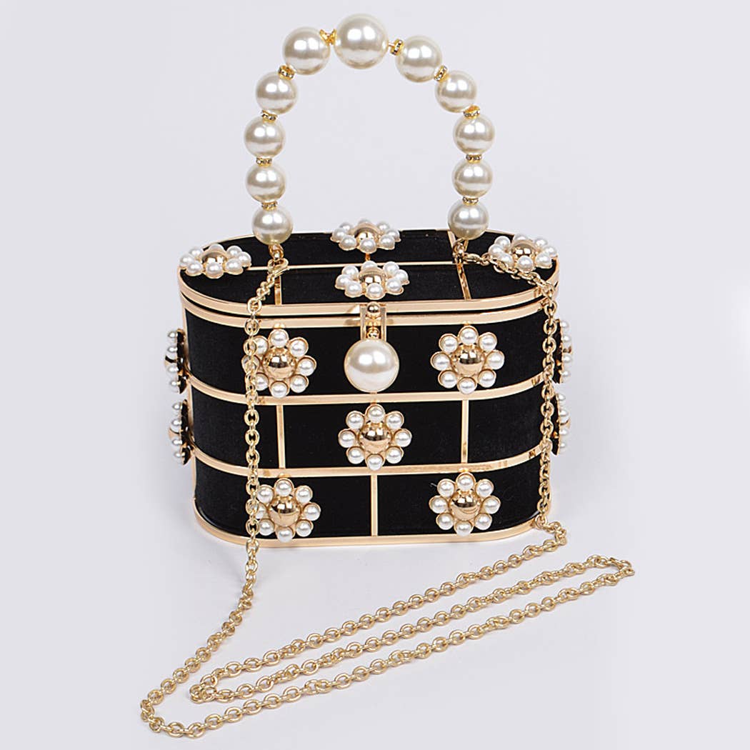 FLOWER BEADS ATTACHED W BENTO BAG