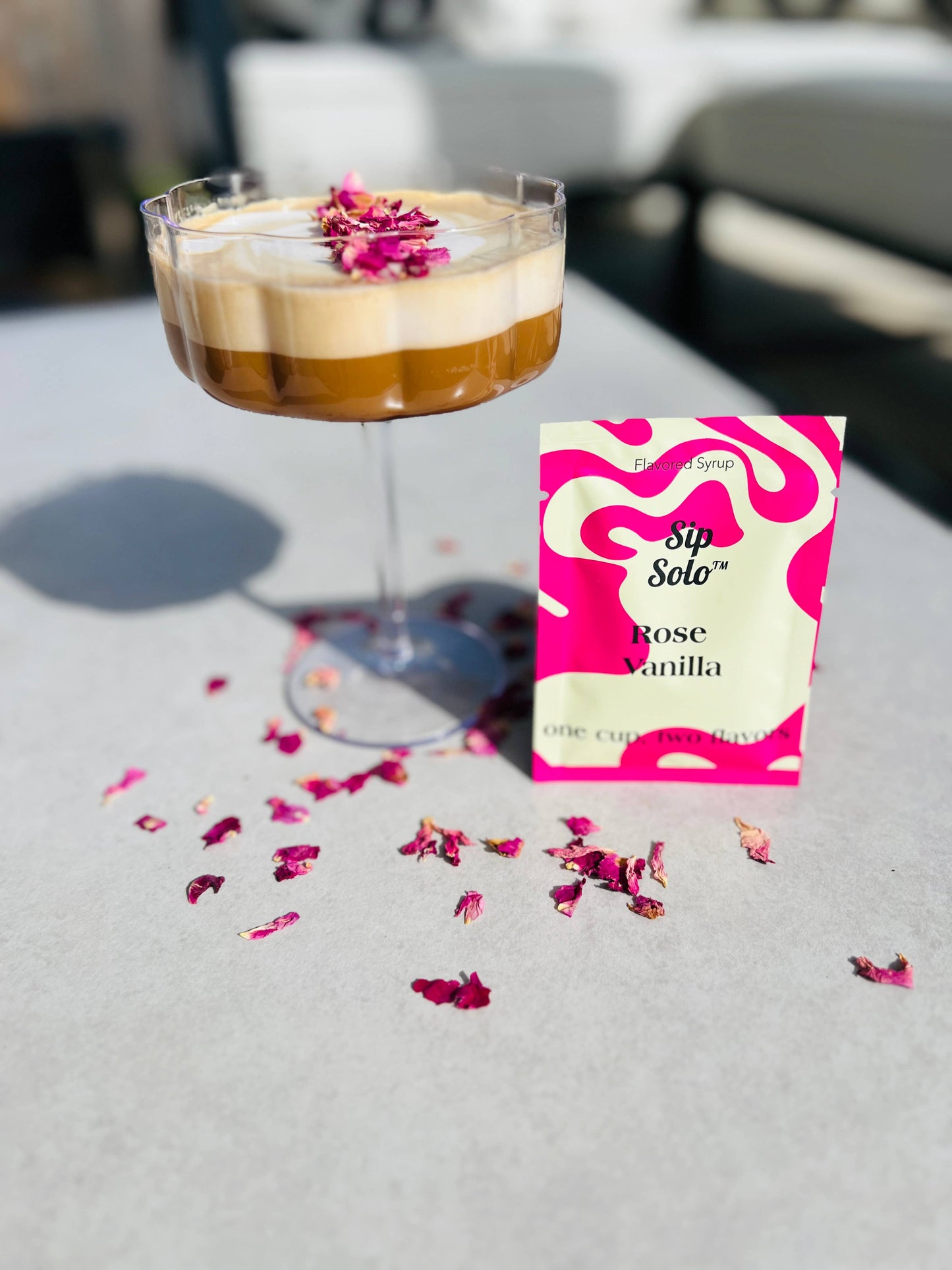 Sip Solo Rose Vanilla Syrup