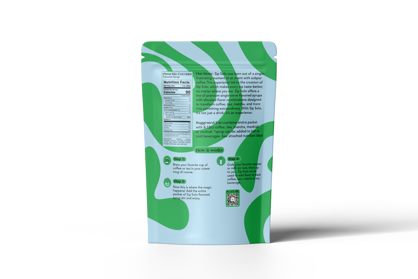 Sip Solo Pistachio Coconut Syrup