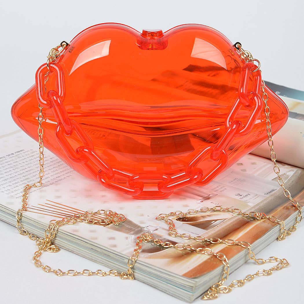 Clear Lip Plastic Bag W/chain