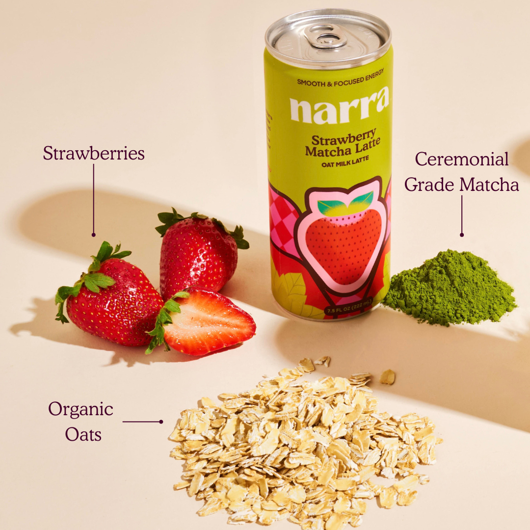 Strawberry Matcha Latte (Oat Milk Latte) | 12pk