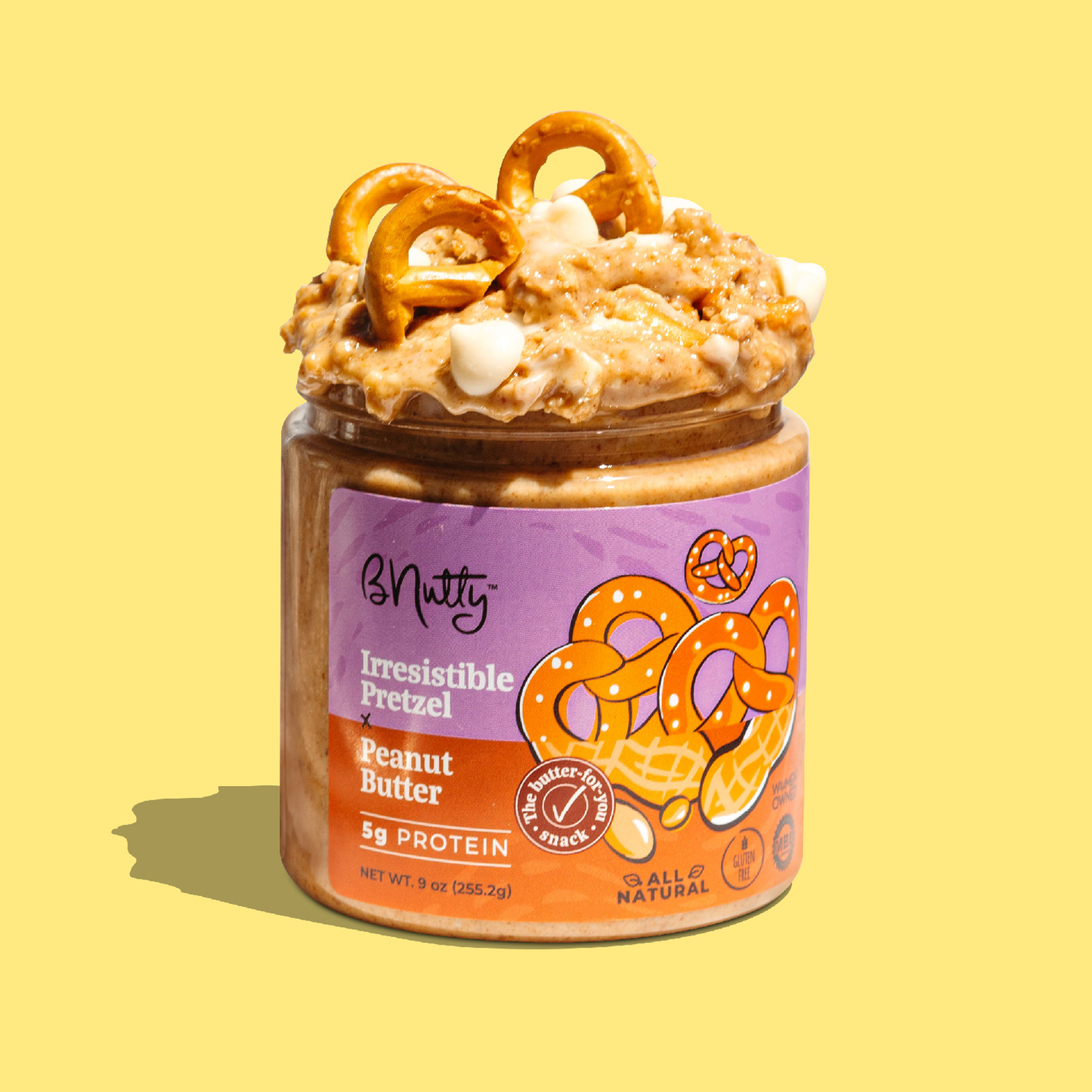 Irresistible Pretzel BNutty Peanut Butter- Case of 6- 9oz