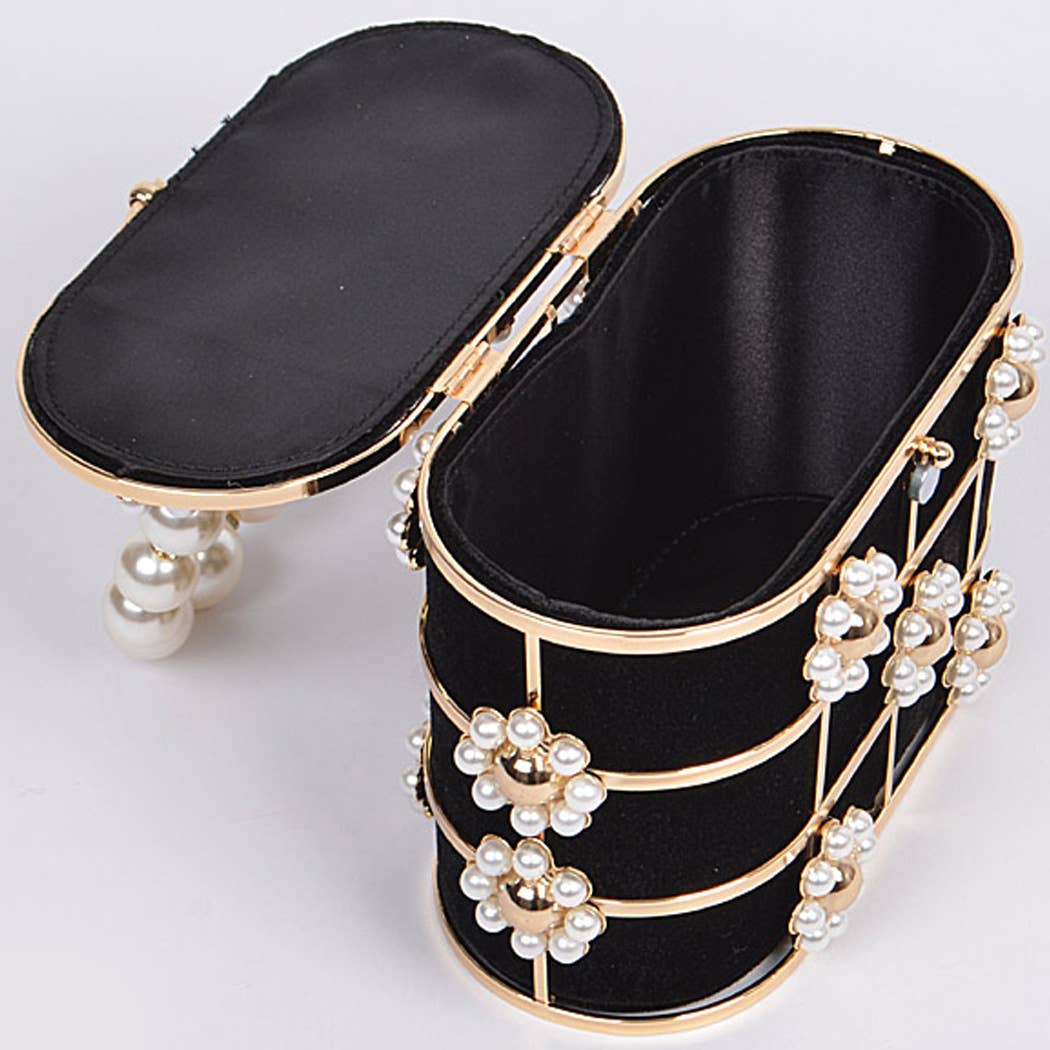 FLOWER BEADS ATTACHED W BENTO BAG