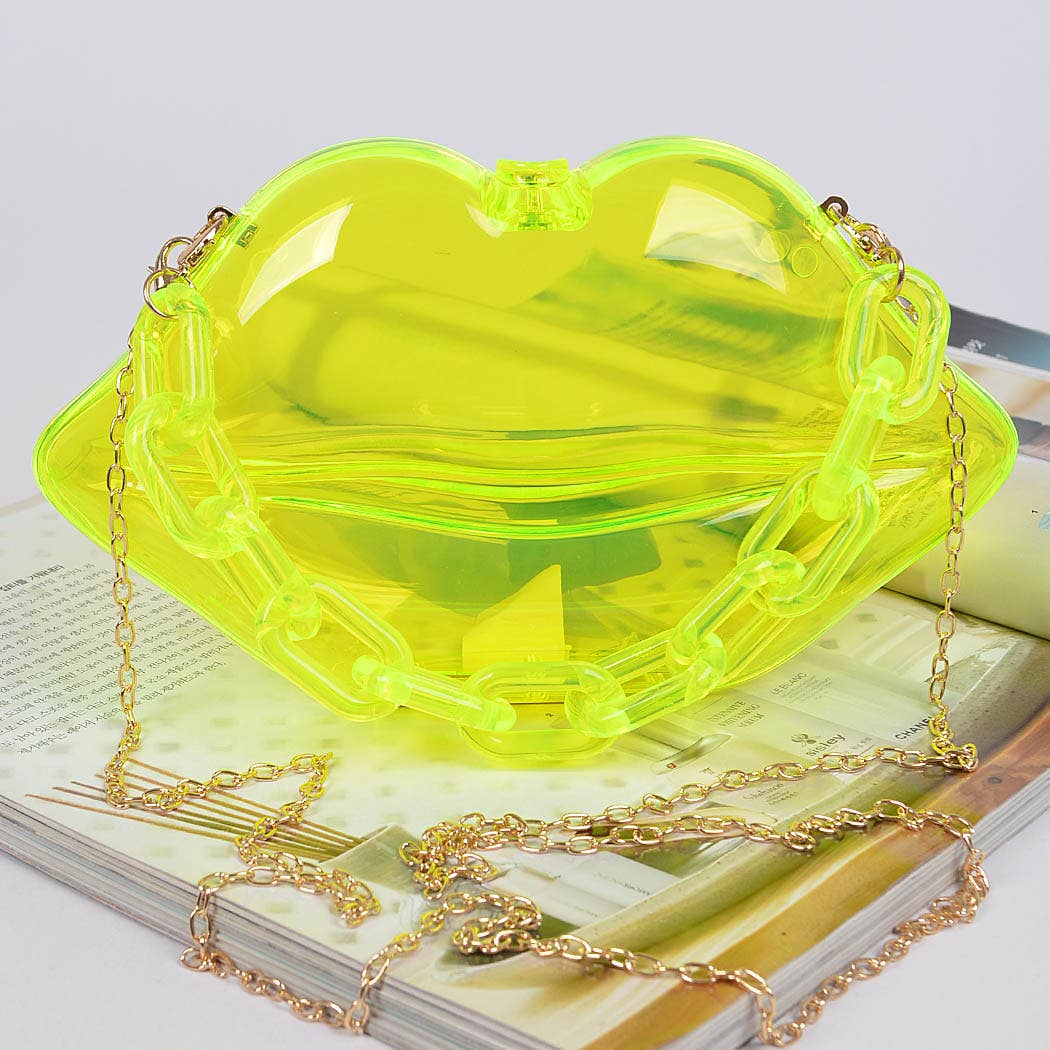 Clear Lip Plastic Bag W/chain