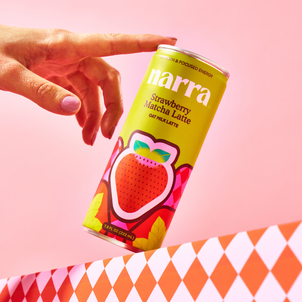Strawberry Matcha Latte (Oat Milk Latte) | 12pk