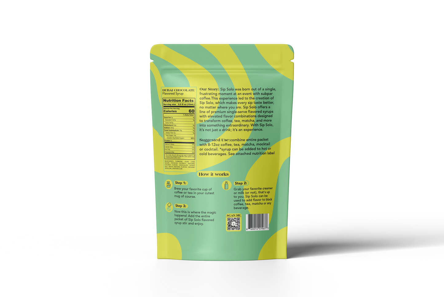 Sip Solo Dubai Chocolate Syrup