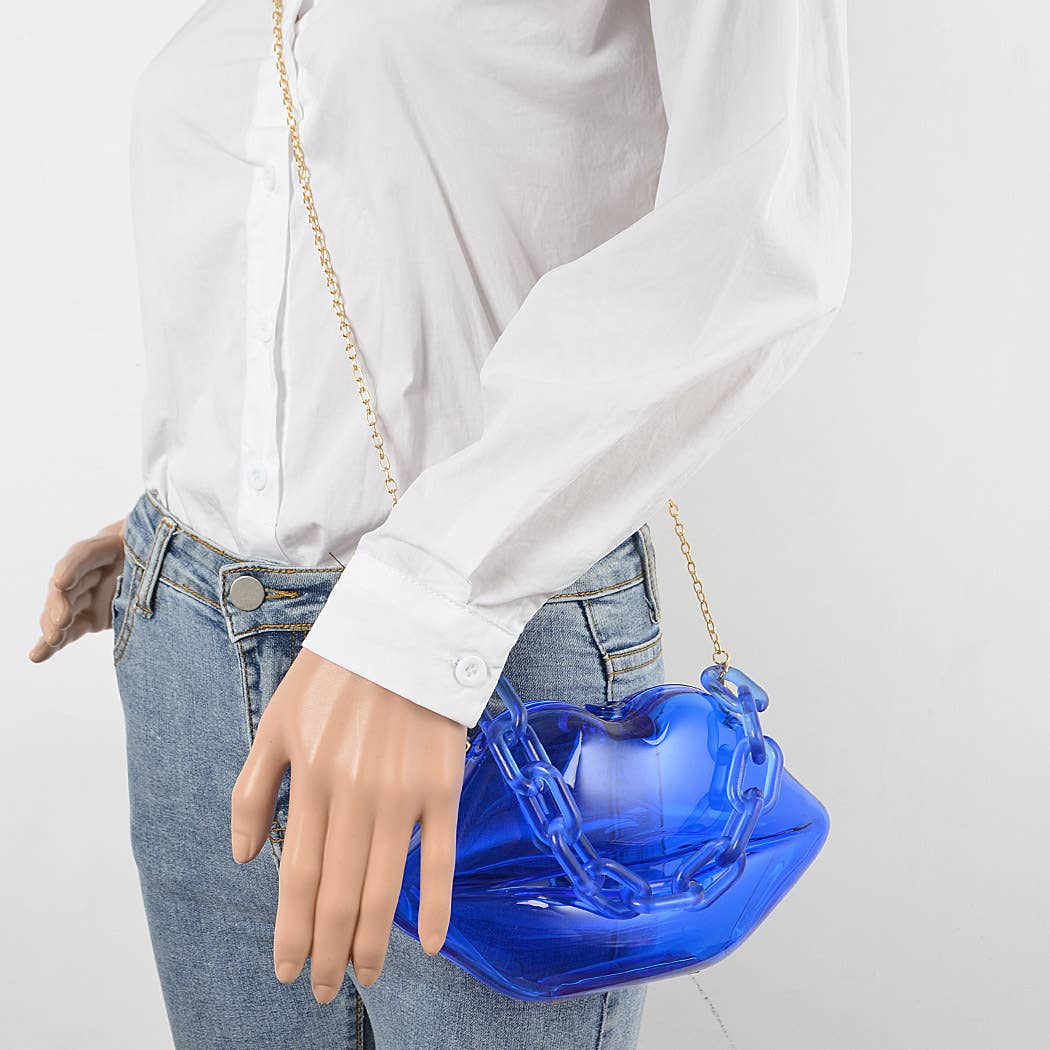 Clear Lip Plastic Bag W/chain
