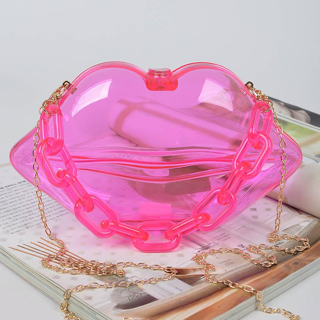 Clear Lip Plastic Bag W/chain