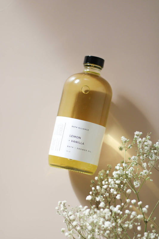 Lemon + Vanilla Bath + Shower Oil