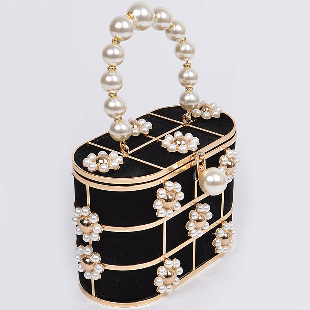 FLOWER BEADS ATTACHED W BENTO BAG